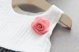 Ropa de Bebé al por Mayor de Indonesia, Vestidos Formales Americanos con Flores para Niñas - Product Image 6