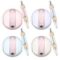 JIMDOA Ponceuse à ongles rechargeable à brosses de charbon, faible bruit, écran LCD, pour polissage, limeage et entretien des ongles ; Ongles