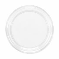 Assiette jetable en plastique PP transparente 127 mm (5 pouces) pour sushi, condiments, micro-ondable, qualité alimentaire