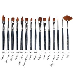 Bộ Cọ Vẽ Nghệ Sĩ Xin Bowen Nylon 24 Màu, Bộ Cọ Vẽ Acrylic - Product Image 5