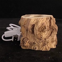 Natürliche Baum wurzel Carving Crafts Kristall Holz Basis mit verschiedenen Farben Lichter Display Stand Base für Raum dekoration