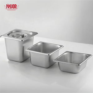 1/6 Gastro padelle Gn contenitori 1/6 Gastronorm Pan con coperchio a buon mercato Gastronorms vassoio 1/6 65 mmmm150mm - Product Image 1