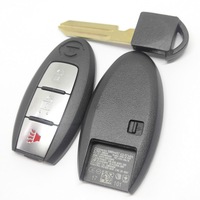 Youpin-clé télécommande intelligente, 2 + 1/3 boutons, Fsk, puce 433mhz, avec Insert lame non gravé, pour voiture n-aisan Patrol