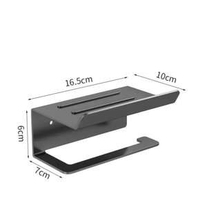 ที่แขวนผ้าขนหนูกระดาษในห้องน้ำชั้นวางของในห้องน้ำที่ใส่กระดาษชำระแบบม้วนกระดาษที่แขวนโทรศัพท์ชั้นวางของในครัวติดผนัง - Product Image 5