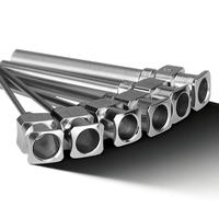 Aiguilles de distribution de colle en acier inoxydable 23G 1 pouce 25mm à pointe émoussée industrielle pour fluides à haute viscosité