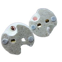 Douille MR16 G4 GU5.3 bi-broches, fil LED, lampe halogène, connecteur de fil en céramique, douille adaptateur de base