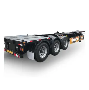 Factory direct sales multi-purpose vehicle 50 tons 3-axle container chassis 40 foot skeleton semi trailer truck