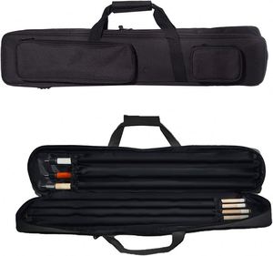Étui de rangement multifonctionnel pour queue de billard, en nylon imperméable, pour billard à neuf boules, avec poches de rangement, échantillon gratuit - Product Image 1