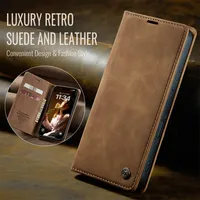 Étui pour iPhone 17 16 15 14 13 12 Pro Max béquille en cuir porte-cartes support de poche à rabat support magnétique couverture complète de téléphone