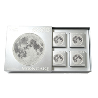 Ensemble d'emballages cadeaux en carton rigide recyclé avec poignée coulissante pour cosmétiques, logo imprimé personnalisé, papier artistique, avec laminage mat