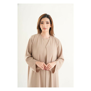 Abaya Abierta de Lujo Coreana Nida Clásica, Ligera, con Textura Fluida y Calidad Excepcional - Product Image 1