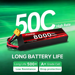 FPV Batterij Lipo Li-ion Lithium Oplaadbare Reserve Batterij Vliegvoeding Lange Levensduur Lichtgewicht 3S 4S 6S 7.4V 11.1V 8000mAh - Product Image 4