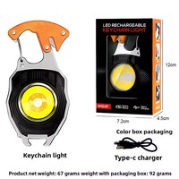 Lampe torche LED COB rechargeable portable, mini lampe de travail magnétique, allume-cigare multifonctionnel d'urgence