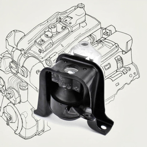 Phụ tùng ô tô giá xuất xưởng OEM 12305-22170, giá đỡ động cơ cho Toyota Corolla ZZE122 1.8L - Product Image 6