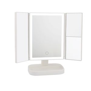 Specchio da Trucco Pieghevole con Ingrandimento 1X 2X 3X, LED e Touch Screen, Ricaricabile, Personalizzabile OEM ODM - Product Image 5
