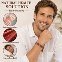 Bracelet élégant en cuivre rouge incrusté de pierres naturelles multicolores, bracelet magnétique en cuivre de haute pureté, sain et idéal pour les femmes, cadeau