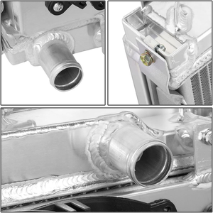 Ra + FS-MM90-2 Lõi Kép 2-Hàng Nhôm Tản Nhiệt 12V Fan Hâm Mộ Tấm Liệm Tương Thích Với 90-98 Mazda Miata MX-5 Kim Loại - Product Image 4