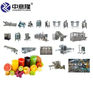 automatic Apple lemon sugar cane carbonated drinks and soft juice processing line fruit juice filling production line