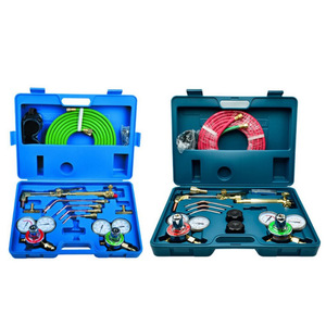 Kit d'outils de soudage et de découpe portables avec manomètre pour oxygène et acétylène, style américain, en coffret rigide pour soudage et découpe - Product Image 5
