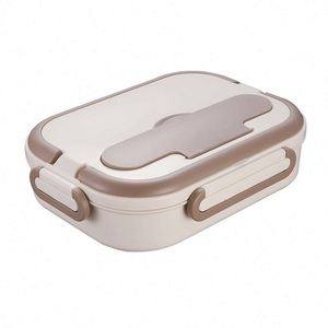 304 Stainless Steel Insulated <b>Lunch</b> <b>Box</b> 4 <b>Compartments</b> with Soup Bowl for Office Workers Bento <b>Lunch</b> <b>Box</b> - Product Image 1
