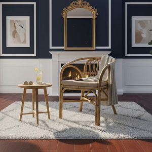 Hot Selling Dolvio Skin Armchair Tufted Handcrafted <b>Rattan</b> Wicker Modern Leisure <b>Chair</b> for Bedroom Dining Apartment & Hotel Use - Product Image 1