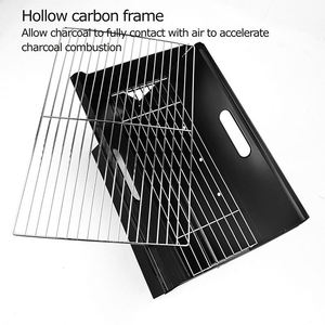 Barbecue portable 45 cm, mini barbecue <span class=keywords><strong>au</strong></span> charbon de bois pour extérieur, intégré/sur pied, pour table - Product Image 6