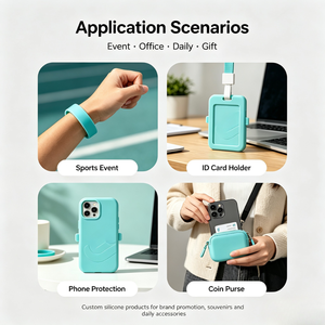 <span class=keywords><strong>Portamonete</strong></span> in Silicone Alimentare Antiurto Stampato a Iniezione, Custodia per Auricolari, Design Cartone Animato Carino, Portatile, Promozionale, Personalizzabile - Product Image 6