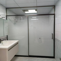 Vente directe d'usine - Cabine de douche coulissante - Salle de bain - Verre trempé - Cabine de douche sans cadre