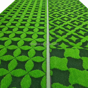 Không thấm nước 25 mét 3D Patterned UV kháng PE tổng hợp Turf Mat màu xanh lá cây cỏ nhân tạo thảm cho vườn ngoài trời - Product Image 1