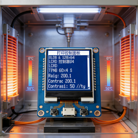 Maßgefertigtes 128x64 Monochrom IPS TFT LCD-Modul mit 500 Nits Helligkeit für Drucker & Kopierer Bedienfelder