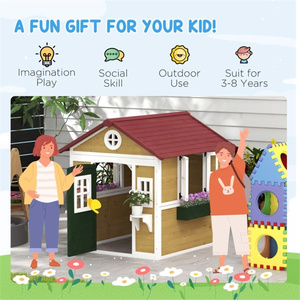 DB Kids Modern Waterproof Playhouse Maison de jeu extérieure pour enfants - Product Image 6