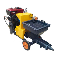 Diesel Elektrische Soort Pompen Mortel Spuiten Spuitmachine Mortel Spuitmachine Met Beton Mixer
