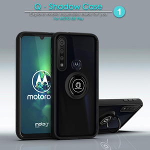 Venta al por mayor de TPU suave soporte de coche funda de teléfono móvil Color PC cubierta móvil anillo Kickstand para <span class=keywords><strong>Motorola</strong></span> G8Play/<span class=keywords><strong>One</strong></span> <span class=keywords><strong>Macro</strong></span> G8 Plus - Product Image 3