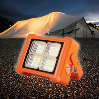 LaiHong 40W 80W 100W Projecteur solaire à LED rechargeable pour l'extérieur