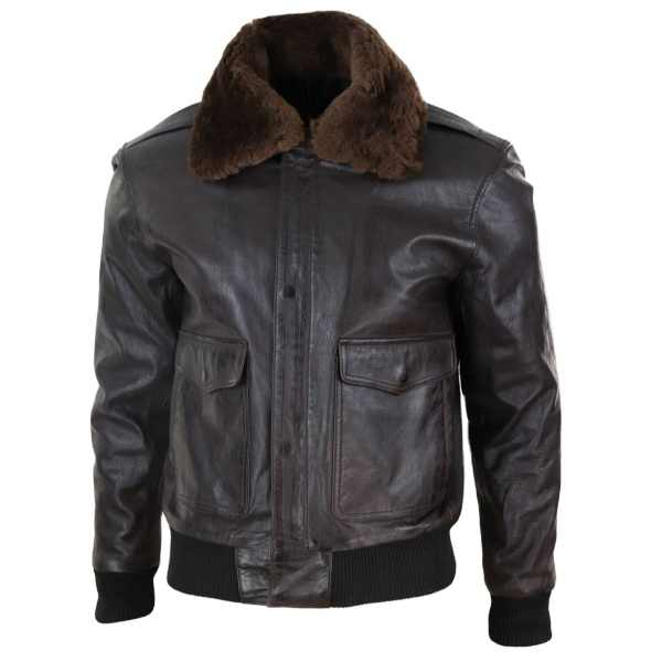 Best Quality Men's Genuine Leather Jacket Winter Bomber Motorcycle 100% Sheepskin Fur Leather Jacket Men's Pilot Bomber