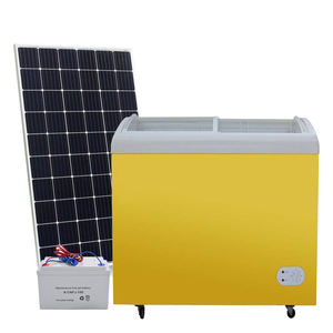 Pantalla de helado de yogur con energía <span class=keywords><strong>Solar</strong></span> DC más <span class=keywords><strong>vendida</strong></span>, congelador, escaparate de postres, nevera, nueva pantalla refrigerada para helado - Product Image 1