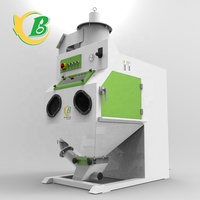 Machine de sablage à billes de verre avec plateau tournant manuel et chariot, cabine de sablage pour l'élimination de l'oxyde, de la calamine et de la peinture