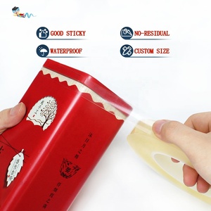 Độ nhớt cao không thấm nước cấp thực phẩm rõ ràng màu trong suốt không có trường hợp còn lại hộp niêm phong mềm PVC phim lon thiếc băng dính - Product Image 1