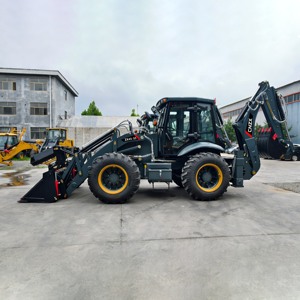 Prix d'usine Rétrocaveuse 4x4 Diesel, Machine de Construction, Tracteur Chargeur, Chargeuse sur Pneus à vendre - Product Image 4