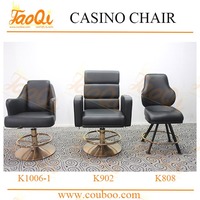 Chaise de jeu de casino moderne K333 avec pivotement à 360 degrés, structure en acier durable, tabouret de bar pour tables de poker et sièges de casino