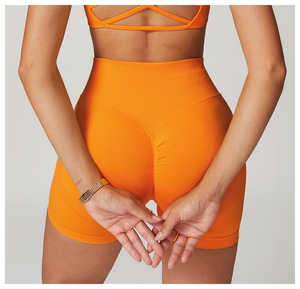 Shorts de Yoga Elásticos sin Costuras para Mujer, Cintura Alta, Control de Abdomen, Levanta Glúteos, Secado Rápido, para Gimnasio, Correr, Entrenamiento, Fitness - Product Image 4