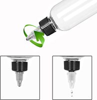 Hot Sale 50ml 60ml 100ml 120ml Soft Hair Oil Dye Sauce Twist-open Dispensing Cap Applicator PET Plastic Twist Squeeze Bottles