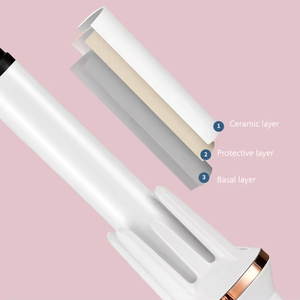 Fer à boucler professionnel en céramique rose, chauffage électrique automatique, à ions négatifs, pour femmes, vente en gros à prix abordable - Product Image 4