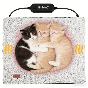Modern Kendiliğinden Isınan Kedi Yatağı, Çıkarılabilir Kılıf, Kaymaz Taban, Yıkanabilir, Sıcak Termal Kendiliğinden Isınan Kedi Köpek Minderi, Kış İçin - Product Image 4