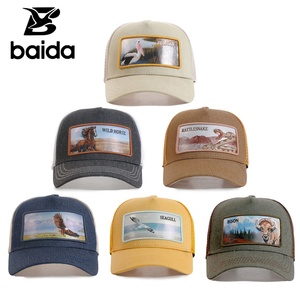 Gorras Trucker de 5 Paneles de Alta Calidad con Bordado de Caballo Salvaje en Velour para Verano, Casual, Deportes al Aire Libre, Hip Hop, Viajes, Formal - Product Image 6