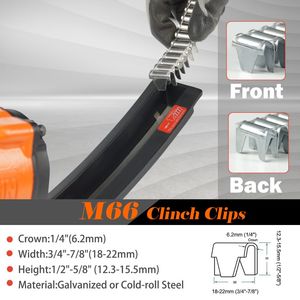 KAMSIN M66S Popular y Estable Engatilladora Neumática para Jaulas de Alambre y Clips de Plástico, Ligera - Product Image 6