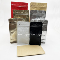 Sachet refermable personnalisé imprimé, sachet d'emballage alimentaire réutilisable en plastique de qualité alimentaire avec fermeture éclair