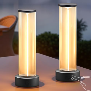 ไฟ LED กลางคืนแบบชาร์จ USB ฐานแม่เหล็ก ปรับความสว่างได้ 3 ระดับ โคมไฟตั้งโต๊ะแบบยืดหยุ่นสำหรับห้องนอน/สำนักงาน/ตกแต่งบ้าน - Product Image 1