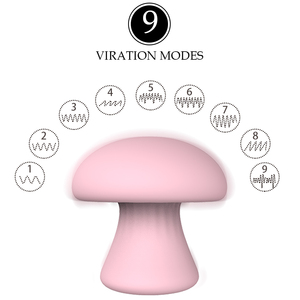 Paddenstoel Kleine En Gemakkelijk Te Dragen Multifunctionele Volwassen Seksspeeltjes Dikke Siliconenlaag Vrouwelijke Masturbators Met Massage-Functies - Product Image 2