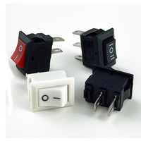 Mini interrupteur AC 2 broches 3A 250V 6A 125VAC 10x15mm Rouge ON-OFF Interrupteur à bascule KCD1-11 10*15mm KCD11